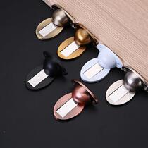 Free-to-punch zinc alloy ground suction bedroom house door anti-crash door suction toilet strong door touch door suction and suction set up