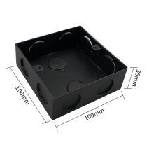欧普120型平推滑盖地插座专用底盒 深度3.5CM适用于地下有地暖场