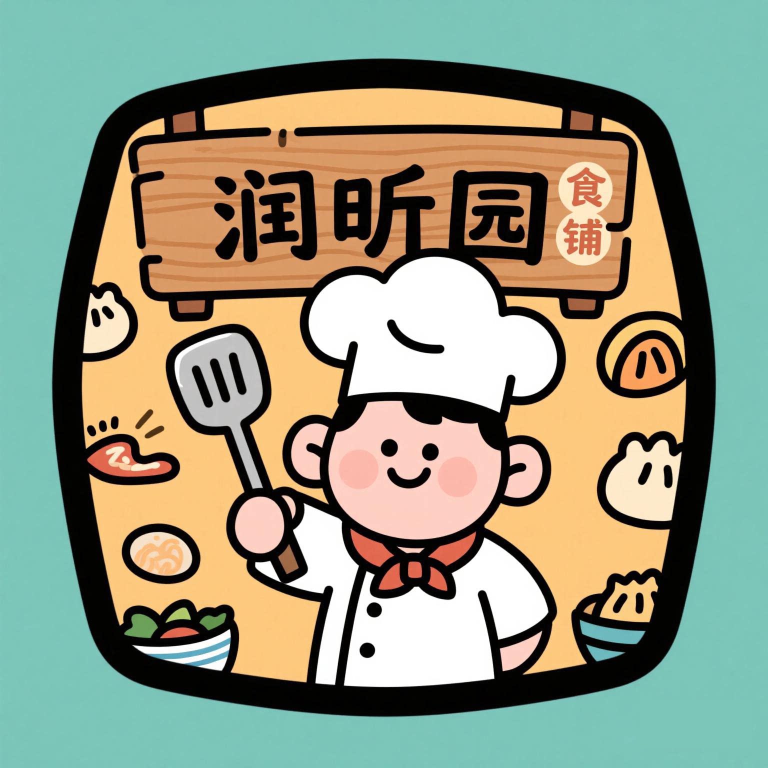 润昕园食铺的LOGO