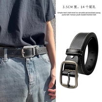 Fashion belt for young students trendy young men with jeans all-match belt with pin buckle fashion belt