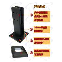 Stair guardrail 1 clip 2 tempered glass connection swimming pool glass clip handrail fixed clip aluminum alloy railing accessories