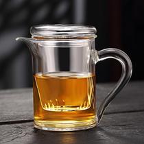 Filter kettle glass Quanxing Fanchong Kung Fu black tea high temperature resistant tea set separated thickened tea set