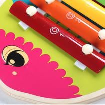 Baby eight-tone percussion instrument wooden Orff instrument xylophone baby educational music toy wooden customization
