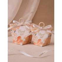 Boîte à sucre Wedding Happy Sugar Box Wind Creative Eu Style Wedding Candy Box Special Joy Candy Bag Gift Box Empty Box