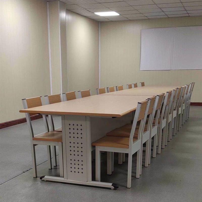 Steel Wood Reading Desk Library Chair Reading Room Table And Chairs Combination Reading Table Steel Bookcase School Desk-Taobao