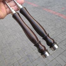 Purple sandalwood handle titanium alloy pole specializing in single-head diabolo professional high-end diabolo shaking pole 45cm long pole