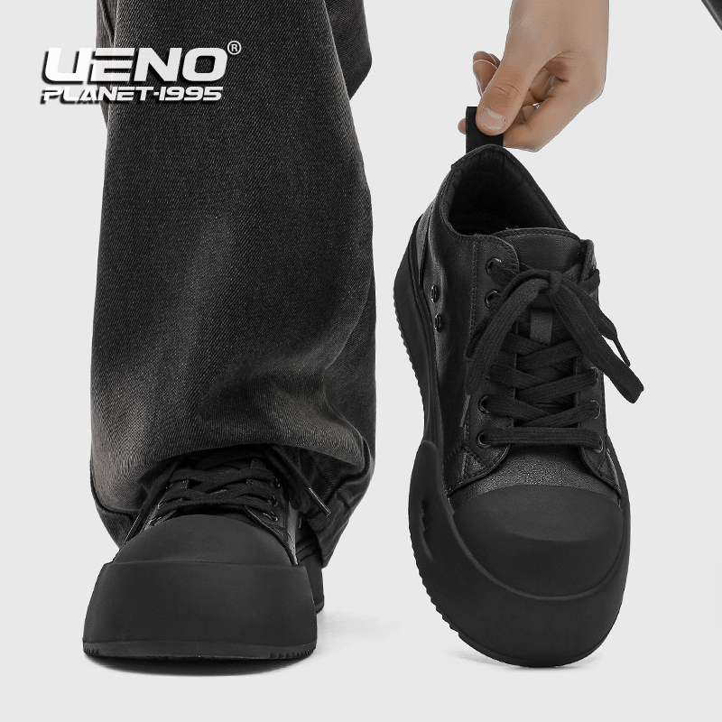Casual Sneakers for Men and Women, 2026 New Thick-Soled Height-Increasing Canvas Shoes, Black Fashionable Versatile Sports Shoes, Trendy Shoes