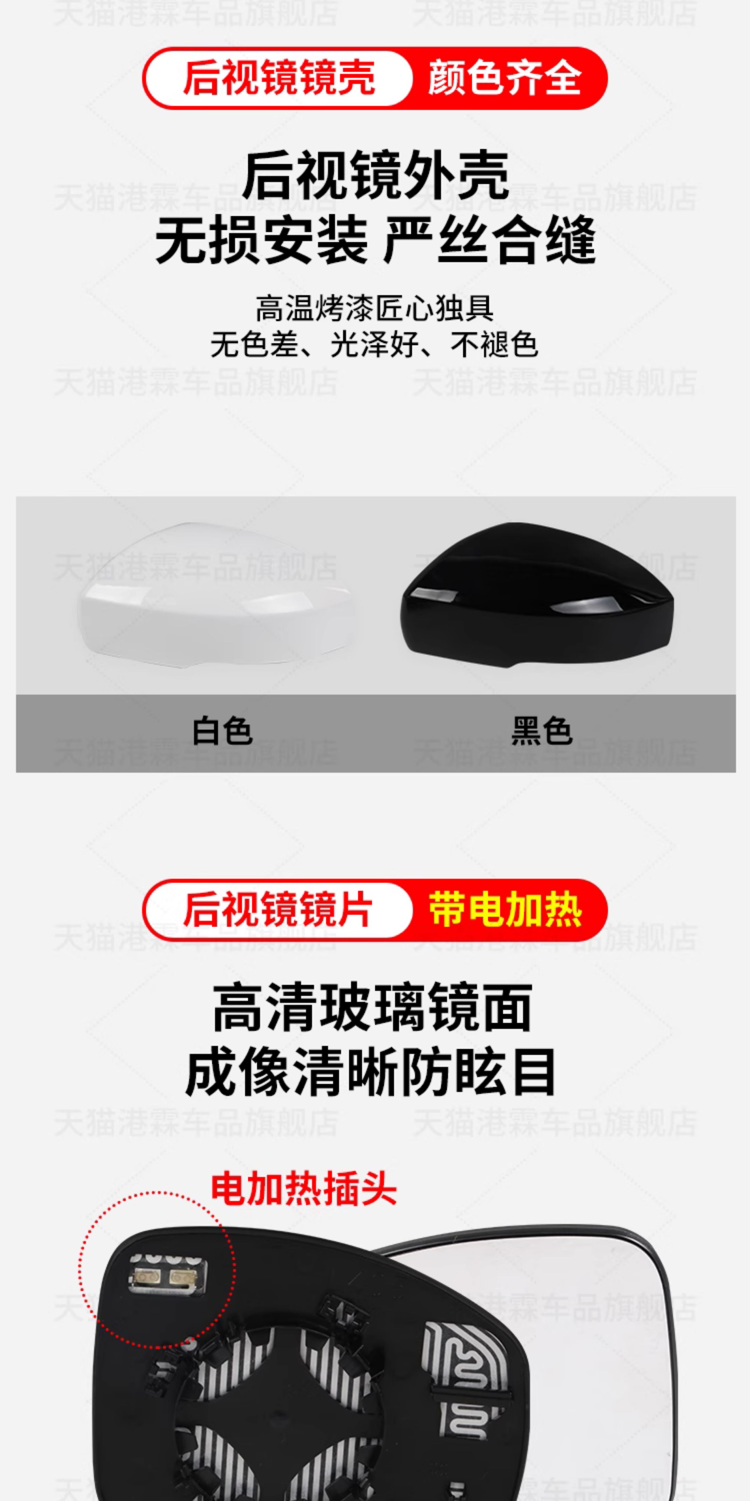 Suitable for 14-25 Models of Land Rover Range Rover Sport Executive Rearview Mirror Housing, Discovery 4 5 Rearview Mirror Frame