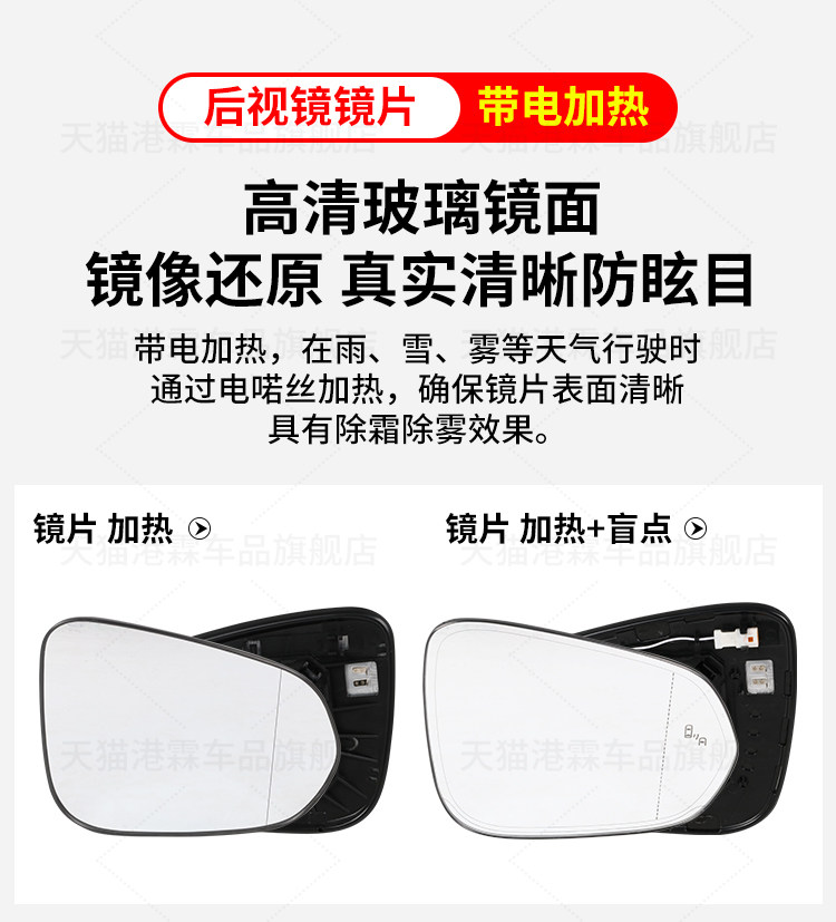 Suitable for Lexus Nx300 Rearview Mirror Housing, Rx300 Reversing Mirror Frame, Rx450 Mirror Lens, Nx200 Turn Signal Light