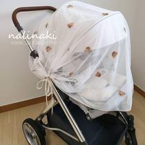 nalinaki Korean ins stroller mosquito net full cover universal baby stroller summer anti-mosquito cover breathable