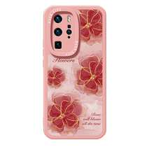 Suitable for Huawei P40 mobile phone case new Huawei P40pro ten protective case lanyard curved screen Camellia P49 shot Lite glory lens all-inclusive pr0 all-inclusive anti-fall bestie female model