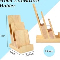 Wooden desktop display rack magazine book storage rack poster vegetable stand magazine poster display rack