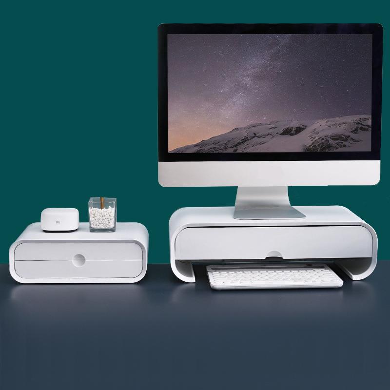 Computer Heightening Stand Desktop Storage Box Laptop Drawer Desktop Monitor Stand Office Storage Organizer