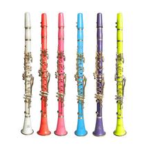 Color clarinet ABS Lancolour black tube white l black tube blue yellow clarinet drop b tone color black