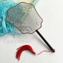 Willow Bronzed Golden Long Handle Flow Sugu Wind Polc Fan Biphan Round Fan Anfu Photo