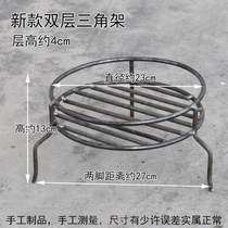 Barbecue Triangle Firewood Fire Manual Triangle Multipurpose Tripod Placing Pan With Pan Rack Wild Cooking Stove Rack Ground Stall