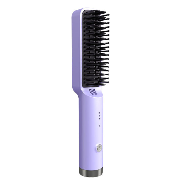 Portable Negative Ion Hair Straightening Comb for Inward and Outward Curling, Lazy People, Office Workers, Students, Straightening Hair, Flat Iron, Straightening Comb