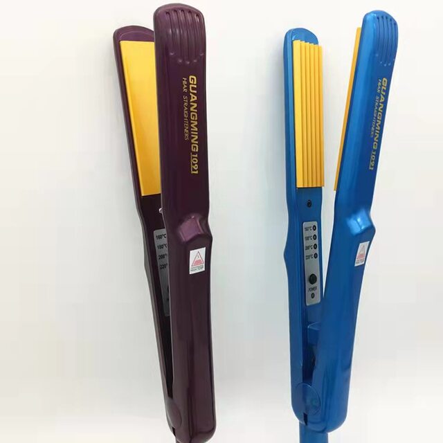 Guangming 1091 Corn Silk Hair Straightener and Curling Iron Dual-Use Hair Styler for Women, Does Not Damage Hair, Volumizes Roots, Flat Iron