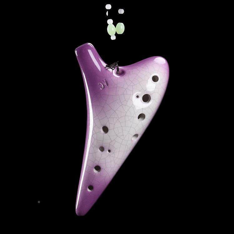 New products 12 holes Tao flute midtone C AC Ceramic production beginner teaching Tao flute 12 holes send tutorial manufacturer custom-made-Taobao