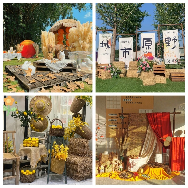 Hay Bales, Hay Stacks, Square and Round Hay Bales, Straw Decorations for Rural Farms, Hay Bale Stools, Photography Props, Dry Straw