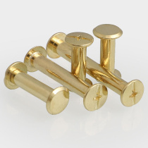 Copper Plated Binding Sample Book Screw Album Butt to lock screw ledger This nail 5-100mm gold primary-secondary nail rivet