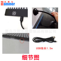 Car dent repair tool touch screen leveling lamp dent and dent detection accessories damage-free paint three-speed adjustable