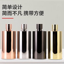 High-end thickened 304 stainless steel cylindrical wine bottle household portable liquor bottle large capacity food grade liquor bottle