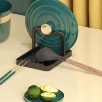 Kitchen pot cover rack punch-free countertop storage rack for spoons and shovels multi-functional household cutting board pot and spatula rack