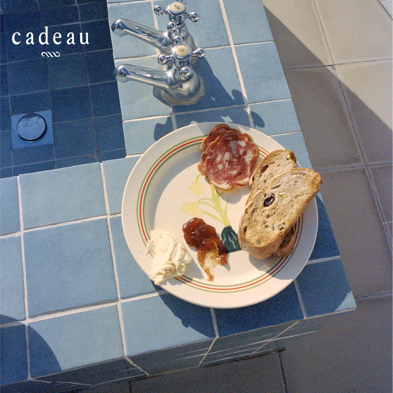 Cadeau Podsuo Fluffy Dining Table Series Dinner Plate Ceramic Plate Round Plate