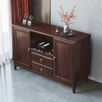 New Chinese style ebony wood sideboard all solid wood living room storage tea cabinet modern minimalist storage cabinet kitchen cupboard