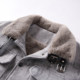 Fleece-Lined Thickened Men's Winter Jacket, Trendy Brand, Turn-Down Collar, Workwear, Cold-Proof, High-End Feel, Loose Fit, Fur Collar Parka