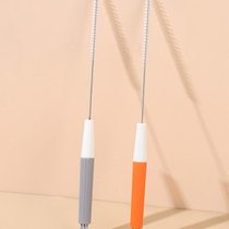 Straw needle multi-function brush brush through hole tool accessories baby cleaning brush duckbill brush cup cover milk bottle straw cup