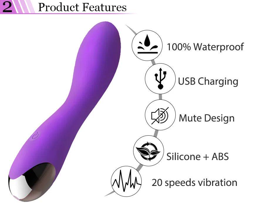 Multi-speed clitoral vibrator with ergonomic design - Product image 7