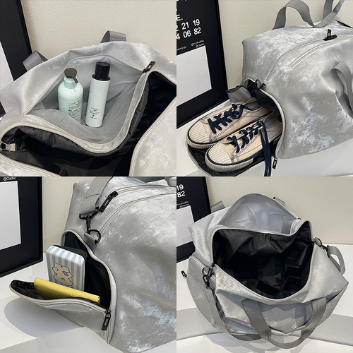 Сумка через плечо для плавания с разделителями, вместительная и большая спортивная сумка, одежда для йоги, портативная сумка-органайзер, барсетка, водонепроницаемая сумка для путешествий