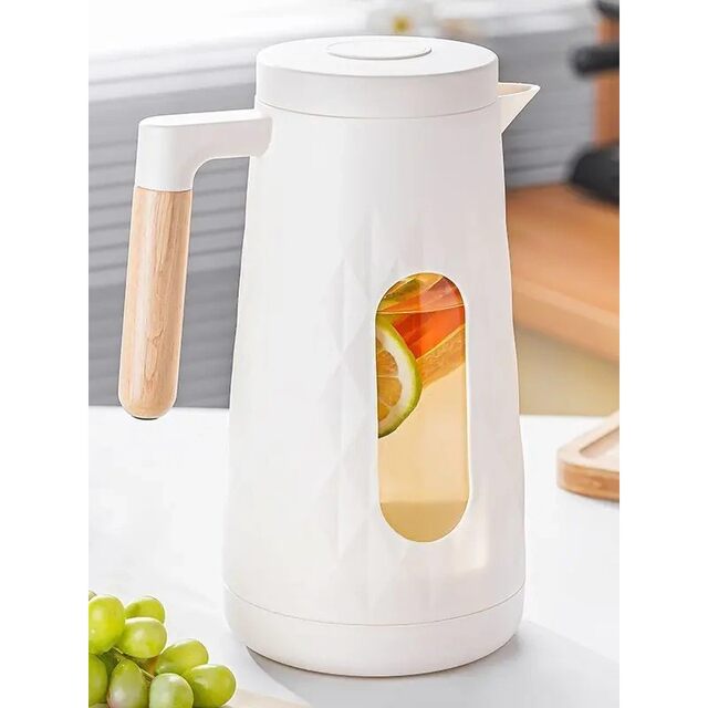 Glass Cold Water Jug for Home Use, Large Capacity Juice Jug, Refrigerator Tea Brewing Jug, 2L Water Storage Jug