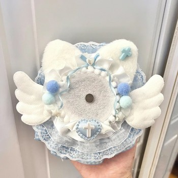 Baji Protective Cover Plush Two-Dimensional 75mm58 Badge Millet Pain Bag Gumei Storage Pendant Out Cat Ears 63