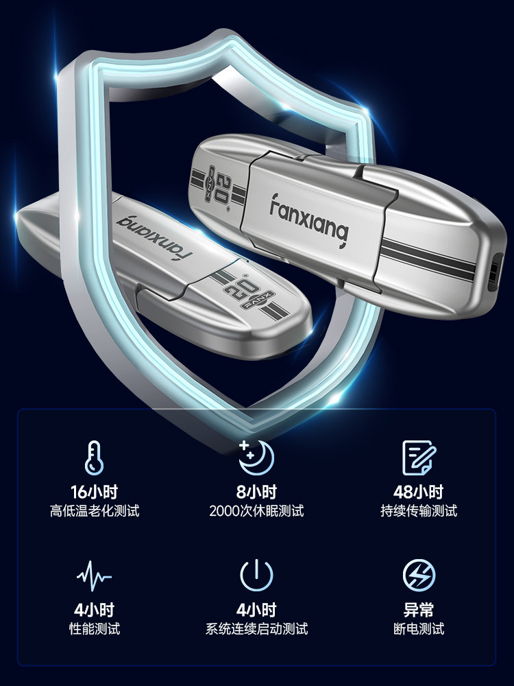 Fanxiang Genuine USB Flash Drive 1t Large Capacity Typec Dual Interface 256g Mobile Phone Computer Solid-State High-Speed USB Flash Drive Du110