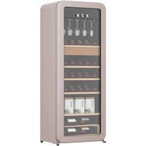HCK Haschic 208RA Thermostatic Red Wine Cabinet 92 bottles Embedded Living room Home Refrigerated ice bar Refrigerator Refrigerator