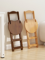 Siesta Bao Folding Stool Home Portable Bar Chair High Stool Living Room Dining Table Chair 2024 New Backrest Chair