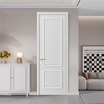 Whole house custom solid wood door painted French door silent door indoor concierge door composite door white bedroom door factory