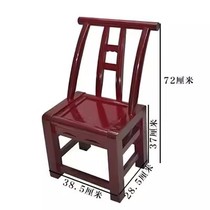 Old-fashioned solid wood chair carbonized wood dining chair solid wood home chair adult backrest leisure chair small childrens shoe stool