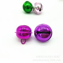 Candy color 22 one-word wire bell Christmas diy accessories wind chime pendant pet collar colorful metal bell