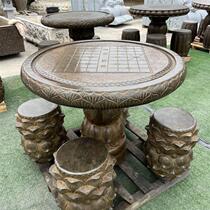 Stone table stone bench garden bluestone stone table outdoor stone table and chairs courtyard outdoor set tea table marble tea products