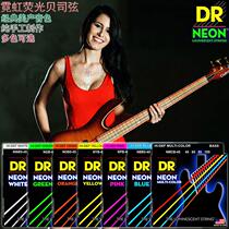 DR NEON neon fluorescent S light-emitting BASS electric bass 6-string 5-string 4-string green orange pink yellow and white color piano