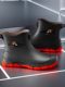 Rain boots men's mid-tube waterproof saliva shoes autumn and winter warm plus velvet rain boots anti-slip wear-resistant waterproof thick-soled rubber shoes