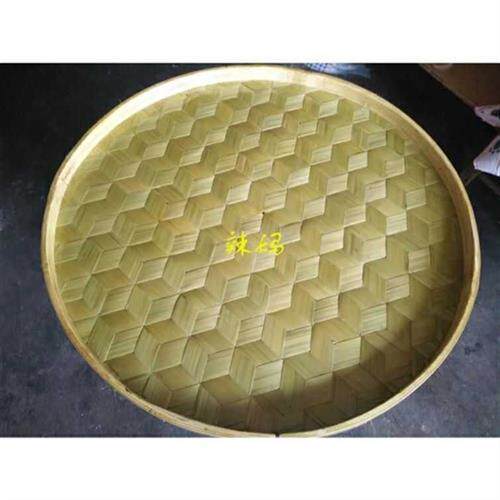 Table à manger exquise caractéristique du Yunnan Dai, artisanat simple, petite table ronde en bambou, table à thé, décoration de la maison