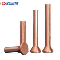M2-M8 copper countersunk head rivet percussion flat head solid rivet flat cone head copper sign rivet flat cone head solid