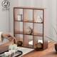 Bamboo tea cup rack tea set Bogu rack handmade nine-grid storage rack teapot rack Duobao grid six-grid tea rack