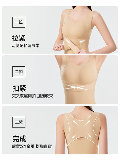 Tingmei Traje de formación de un cuerpo de una pieza para mujeres con ascensores de cintura y cadera de vientre, y luego despegue sin usar ropa interior sin marcas y traje de forma corporal para mujeres
