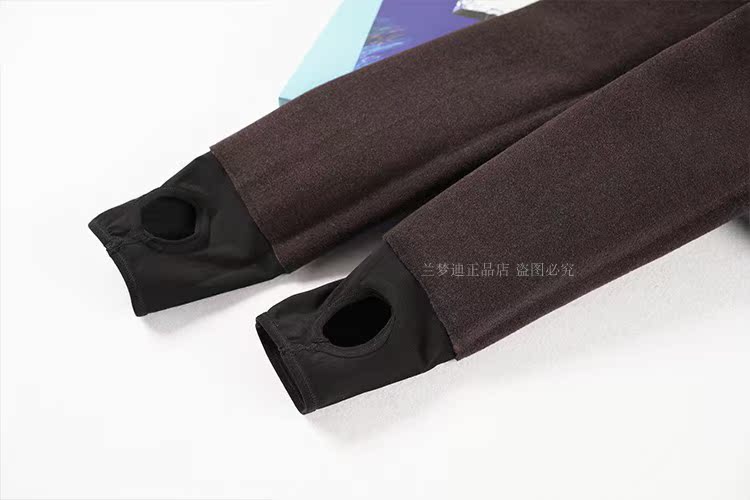 Lan Mengdi diear xà cạp đích thực nữ mùa đông mặc skinny cashmere bảo vệ chân một romper vớ 9365 vớ trắng